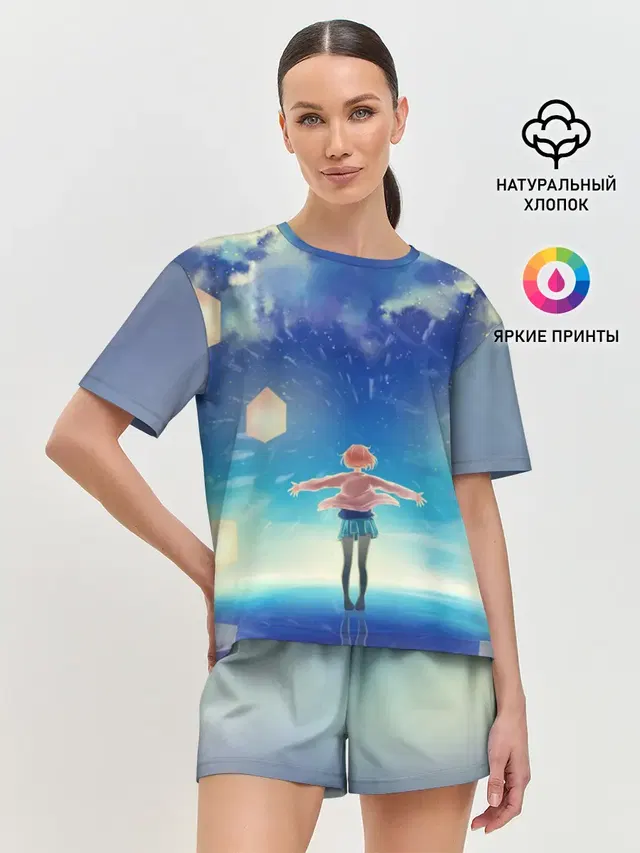 Женская пижама с шортами