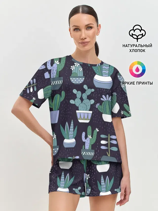 Женская пижама с шортами