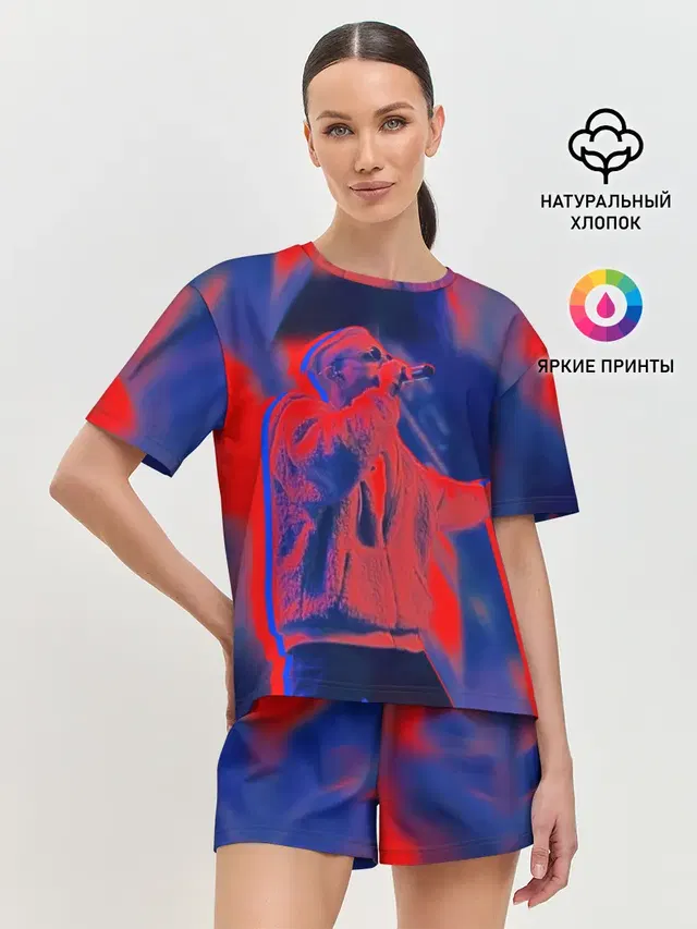 Женская пижама с шортами