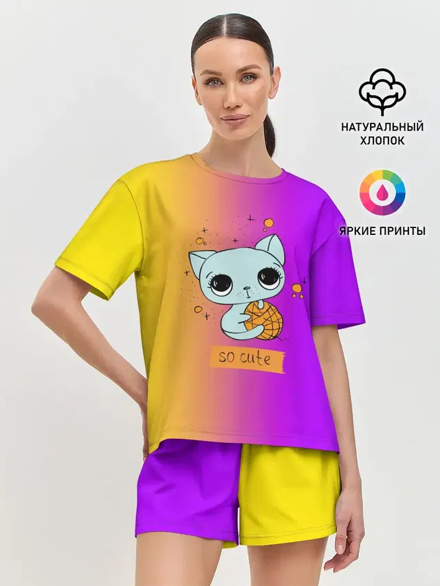 Женская пижама с шортами