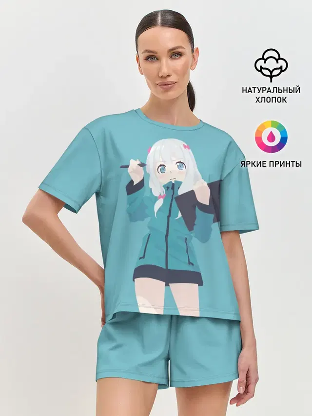 Женская пижама с шортами