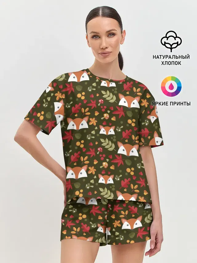 Женская пижама с шортами