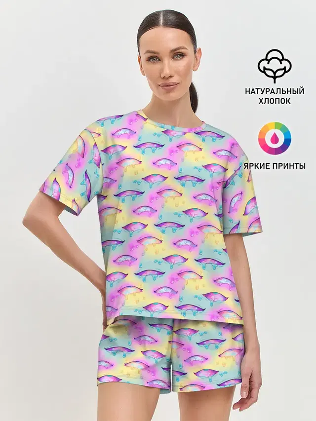 Женская пижама с шортами