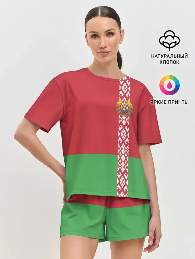 Белоруссия, лента с гербом