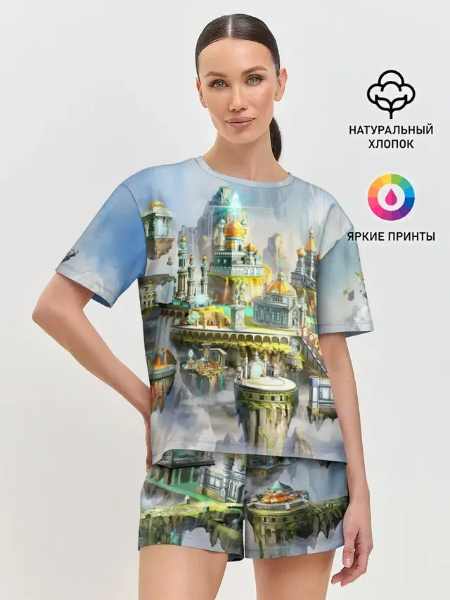 Женская пижама с шортами