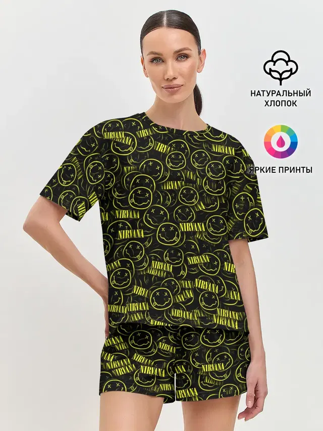 Женская пижама с шортами