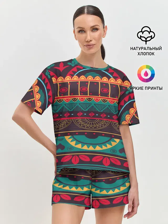Женская пижама с шортами