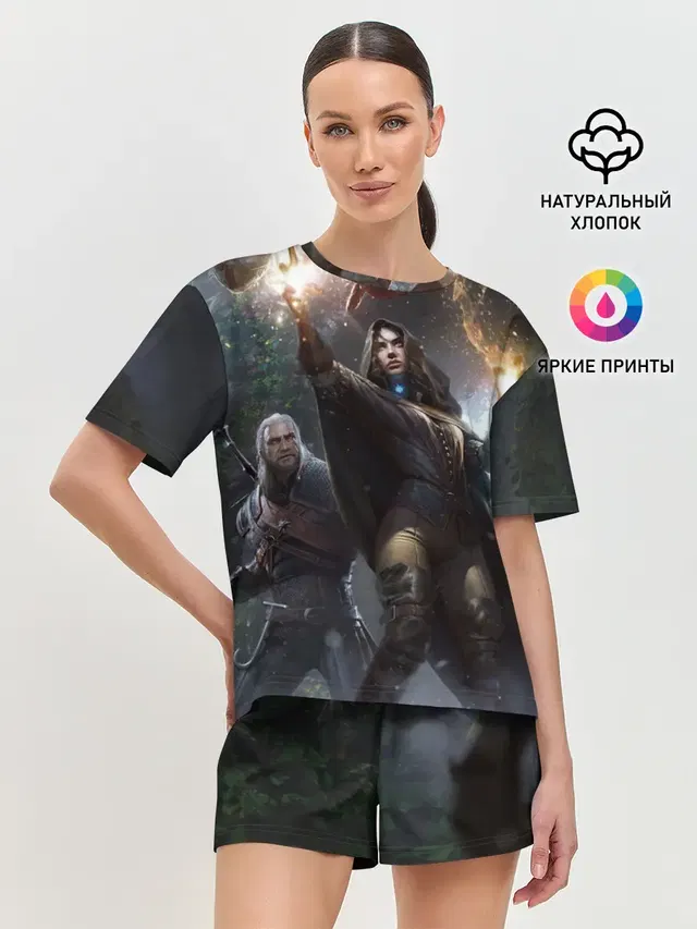 Женская пижама с шортами