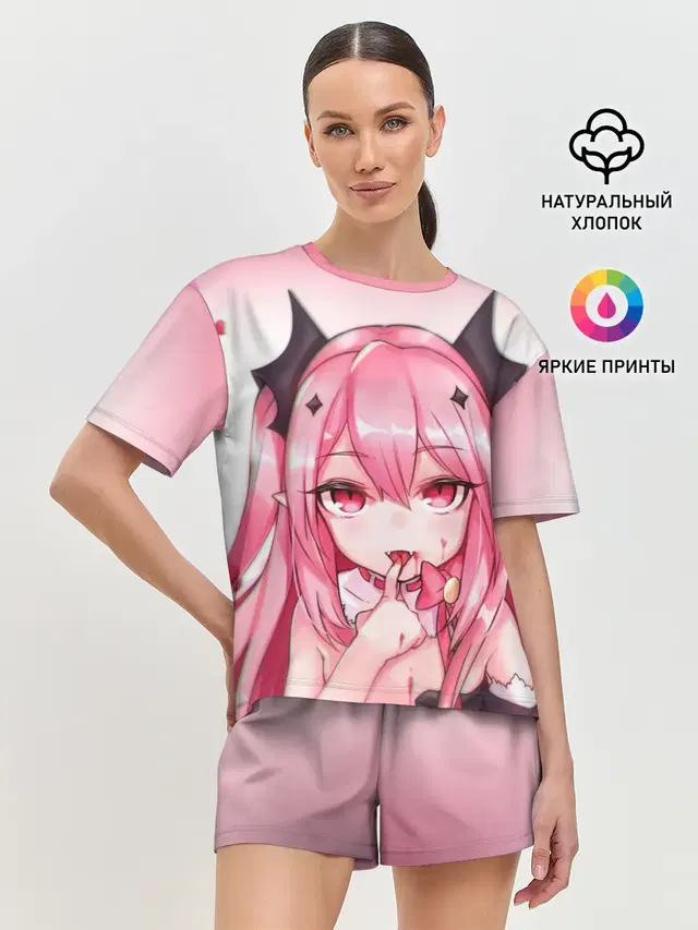 Женская пижама с шортами