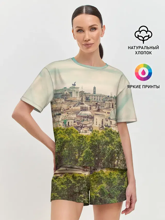 Женская пижама с шортами