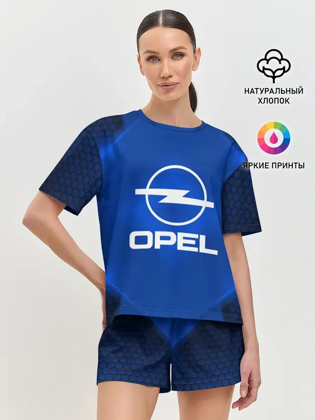 Женская пижама с шортами с принтом «Opel — Opel SPORT»