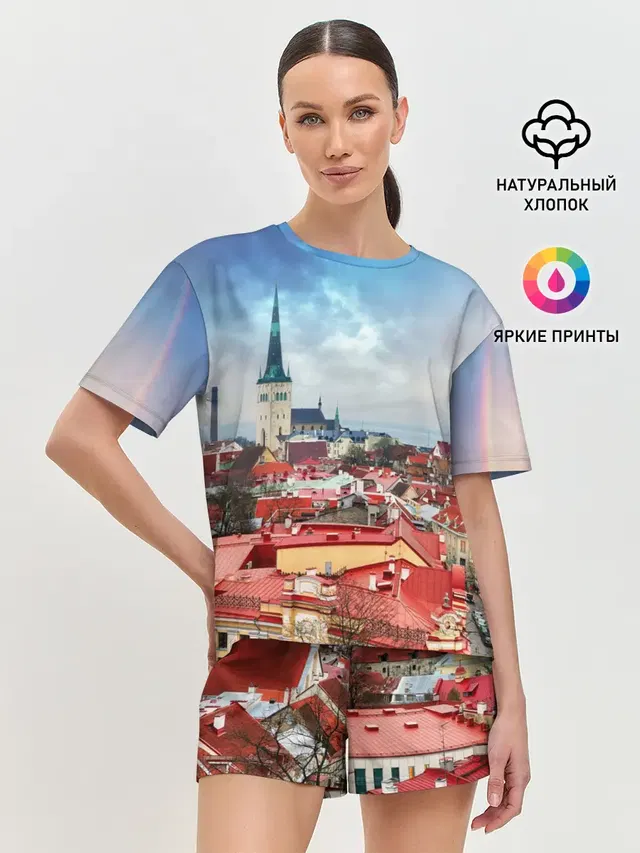 Женская пижама с шортами