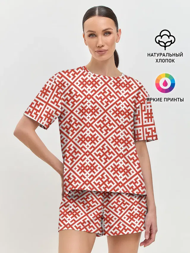 Женская пижама с шортами