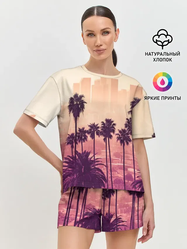 Женская пижама с шортами