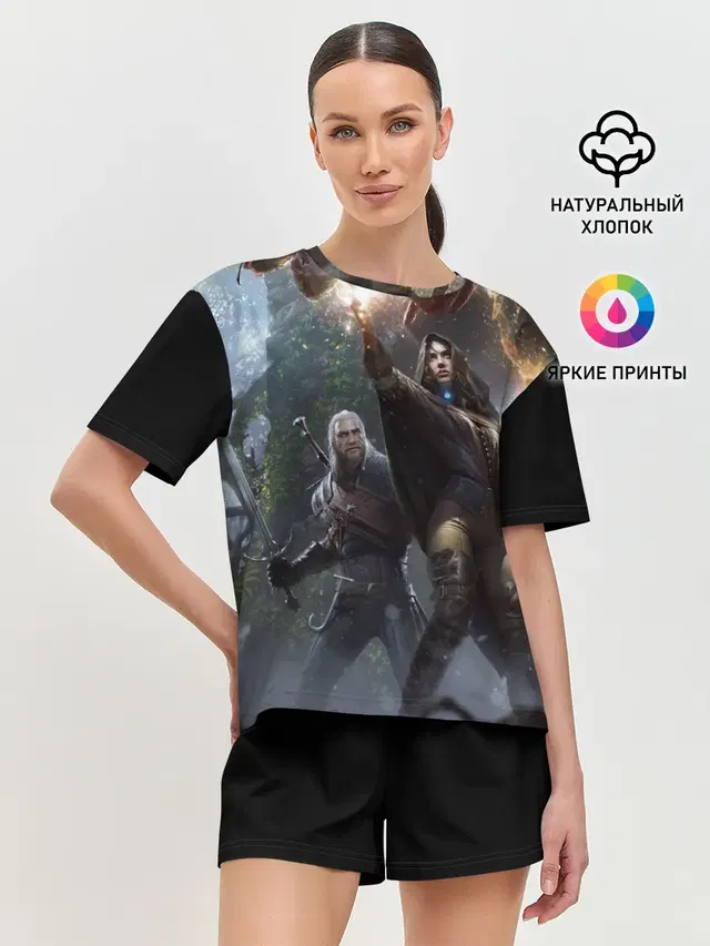 Женская пижама с шортами