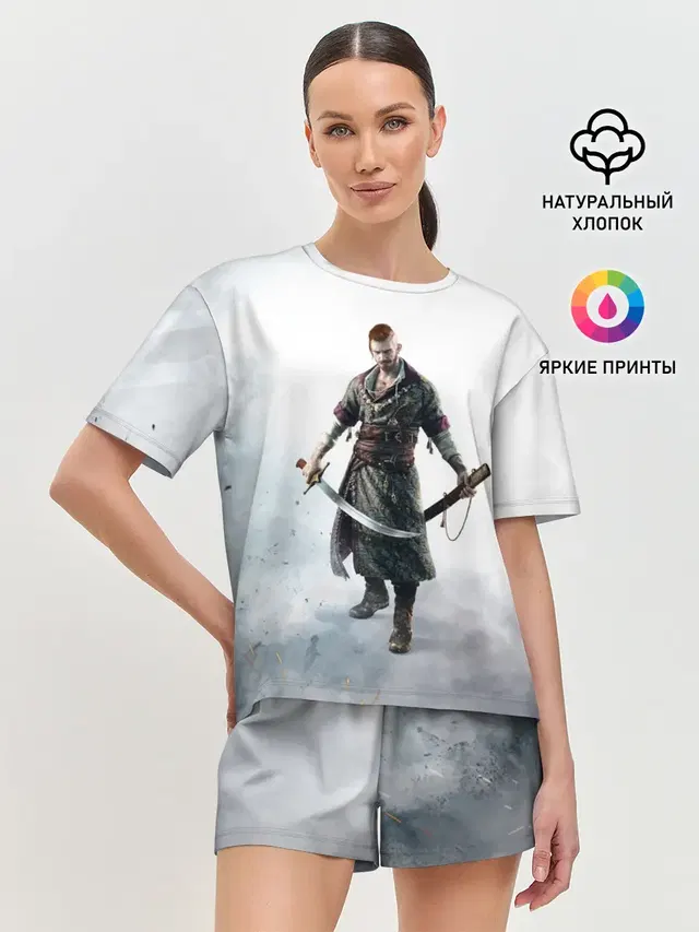 Женская пижама с шортами