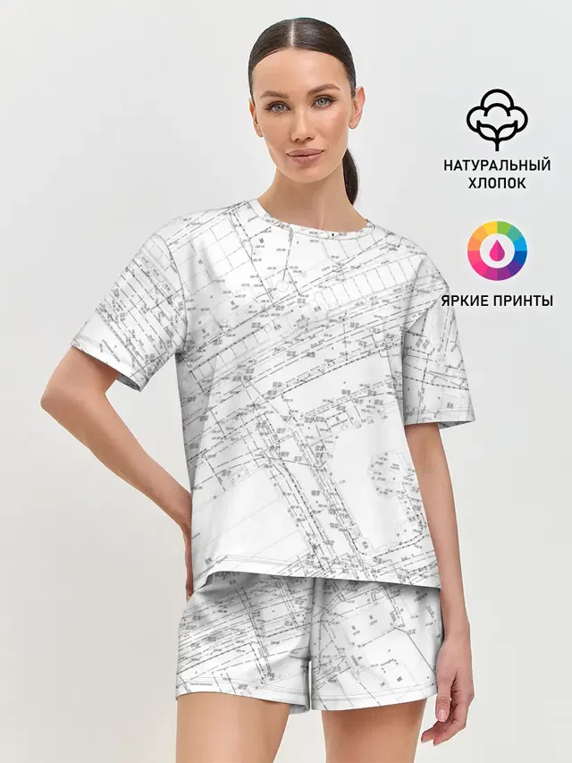 Женская пижама с шортами
