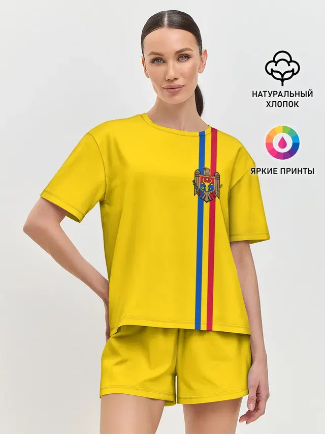 Молдавия, лента с гербом