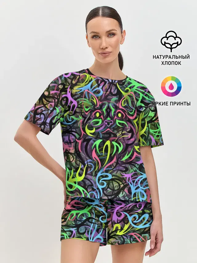 Женская пижама с шортами
