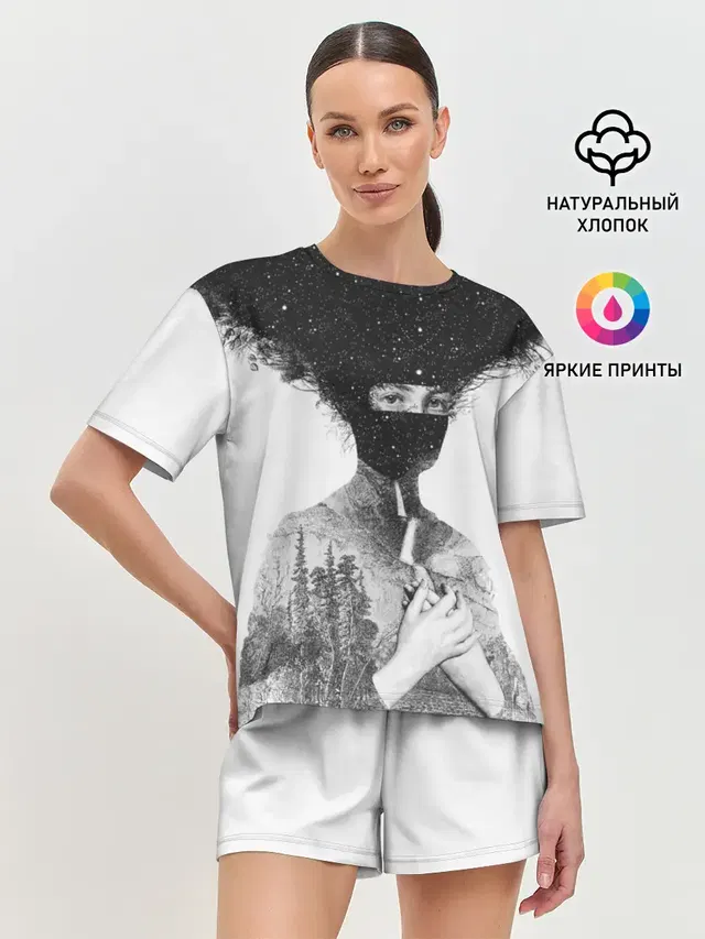 Женская пижама с шортами