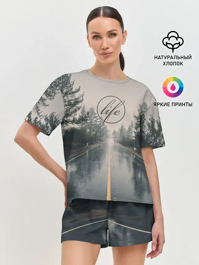 Женская пижама с шортами