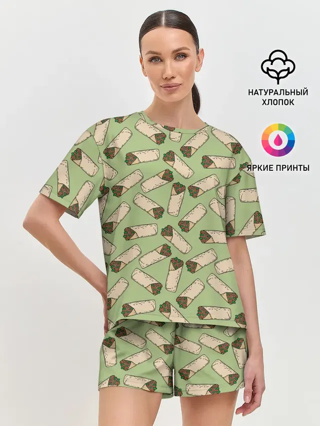 Женская пижама с шортами