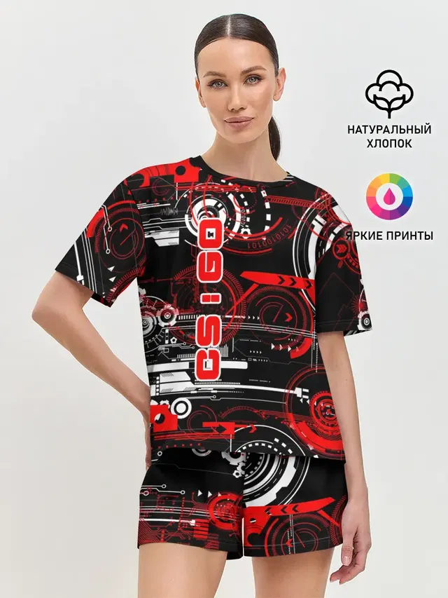 Женская пижама с шортами
