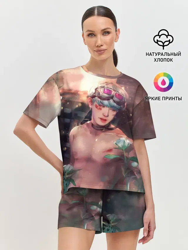 Женская пижама с шортами