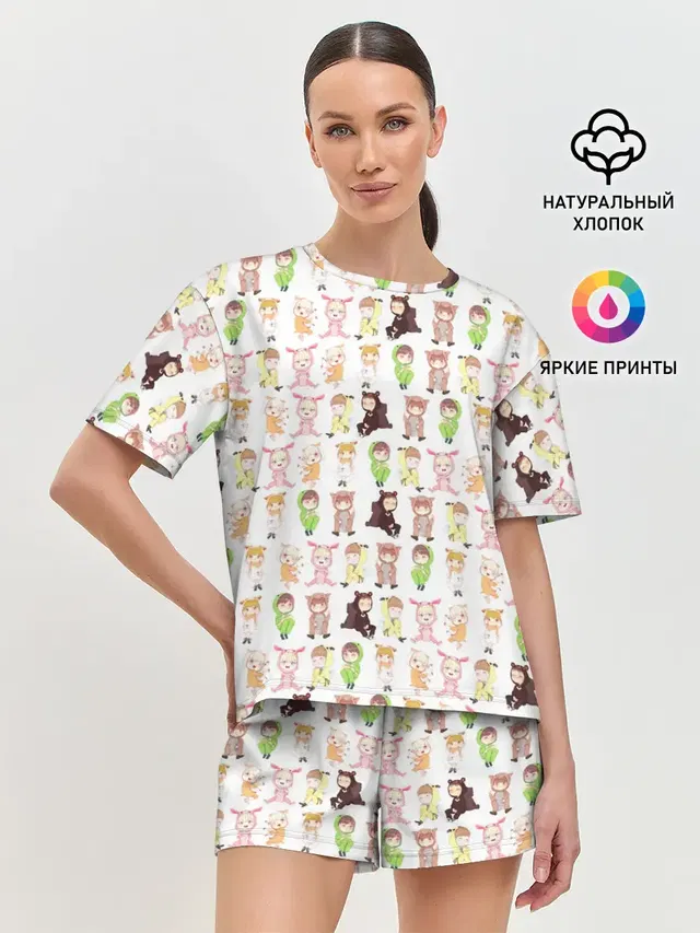 Женская пижама с шортами