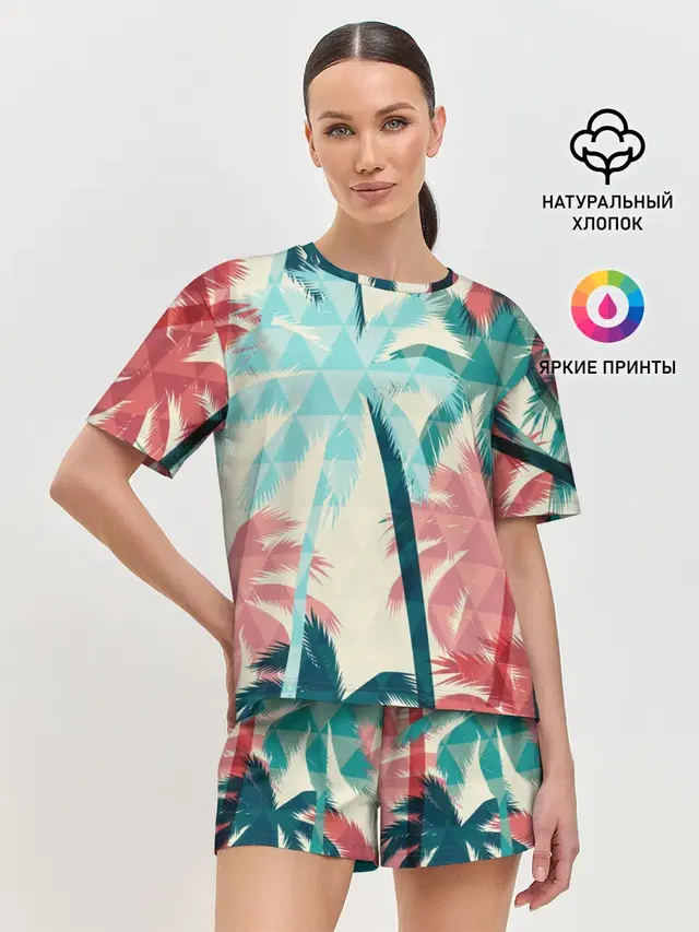 Женская пижама с шортами
