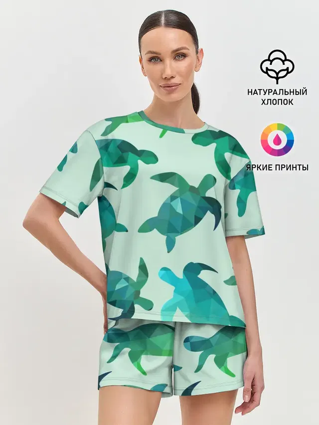Женская пижама с шортами