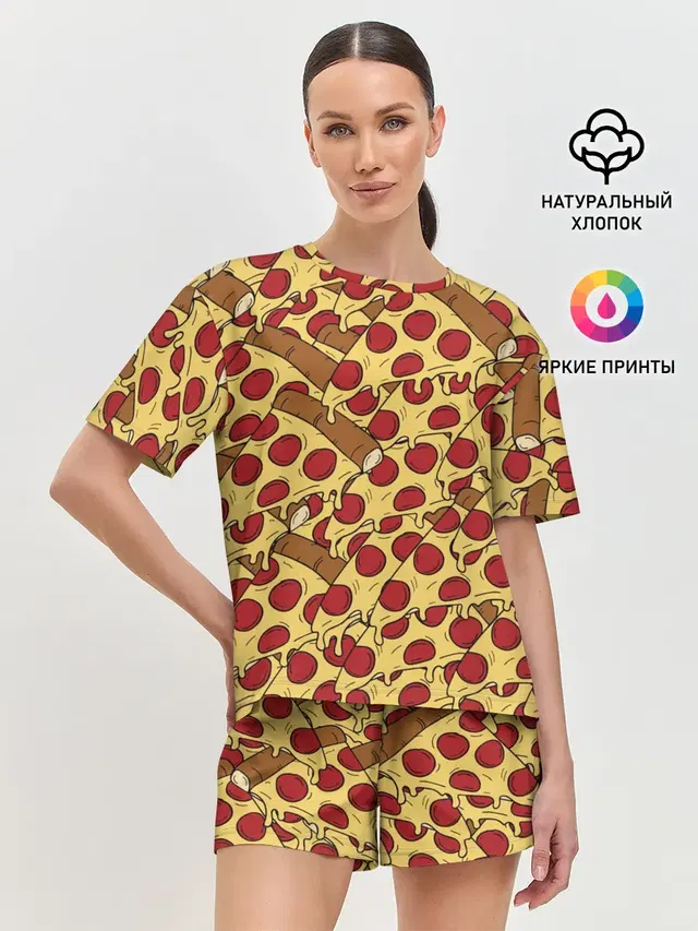 Женская пижама с шортами