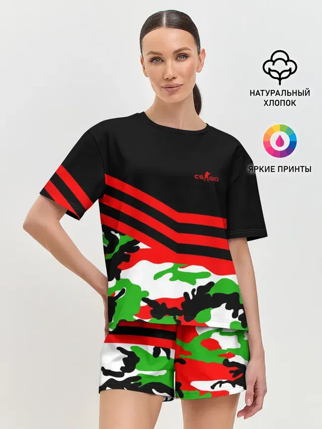 Женская пижама с шортами
