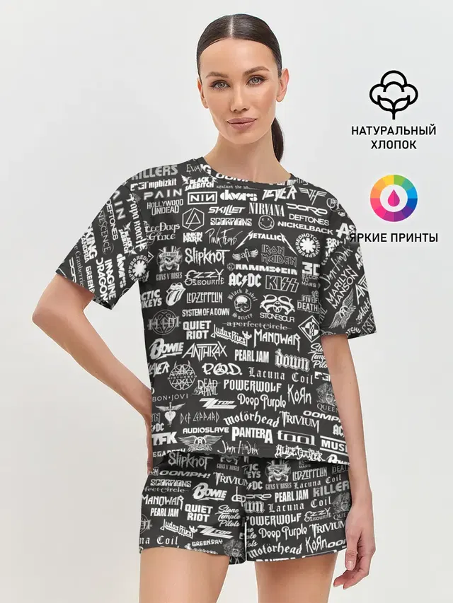 Женская пижама с шортами