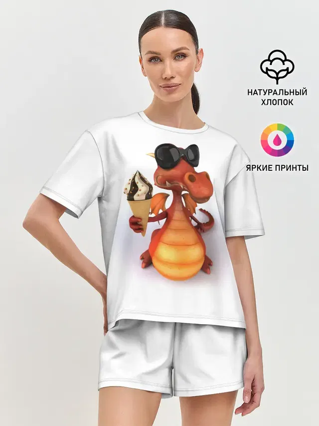 Женская пижама с шортами