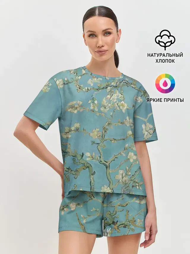 Ван Гог Цветущие ветки миндаля