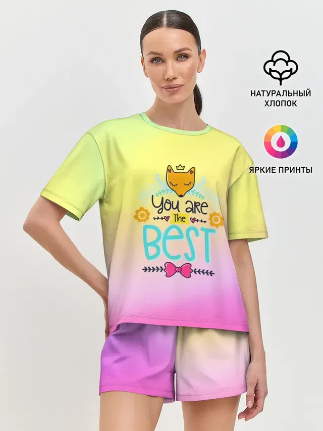 Женская пижама с шортами