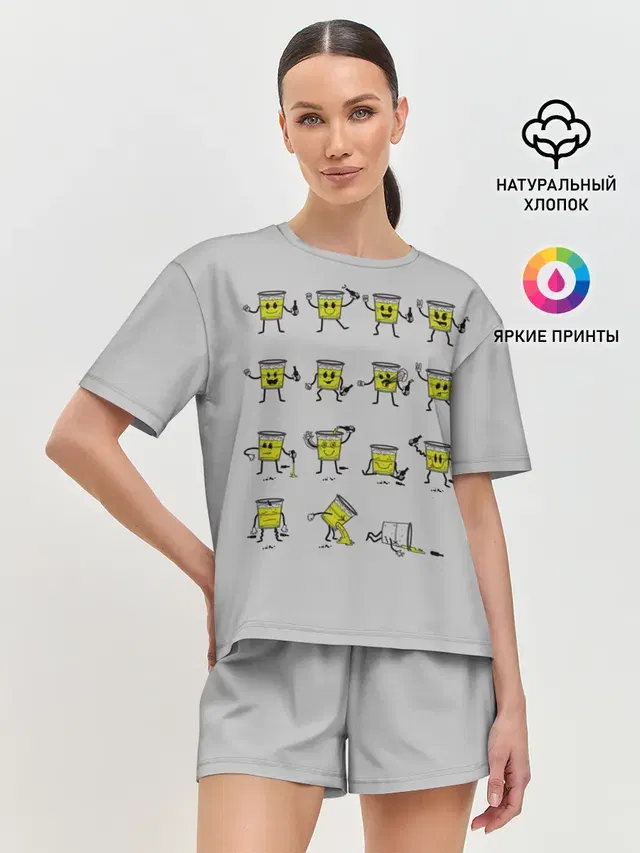 Женская пижама с шортами