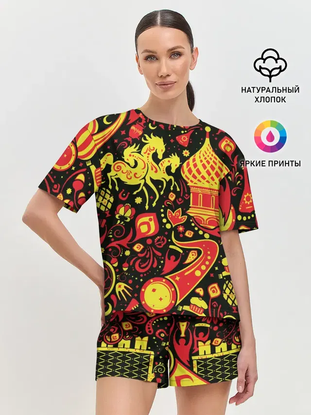 Женская пижама с шортами