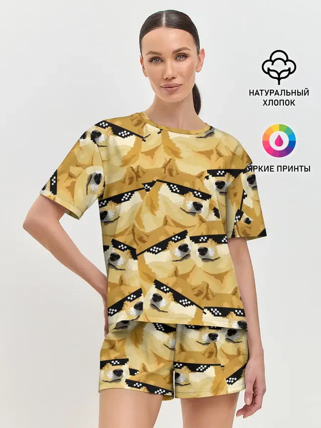 Doge мем в deal with it очках