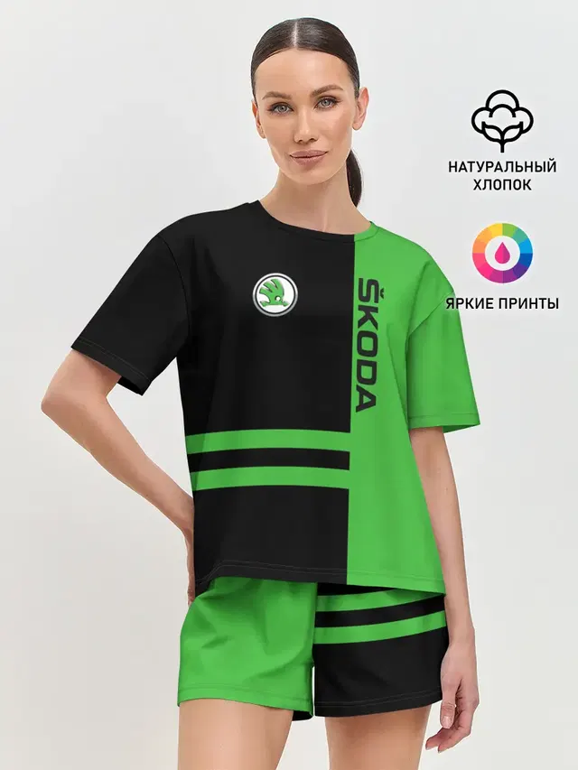 Женская пижама с шортами