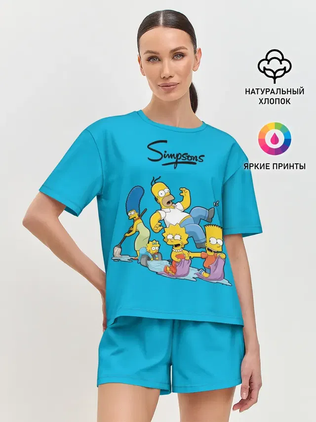 Женская пижама с шортами