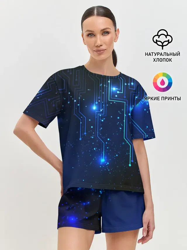 Женская пижама с шортами