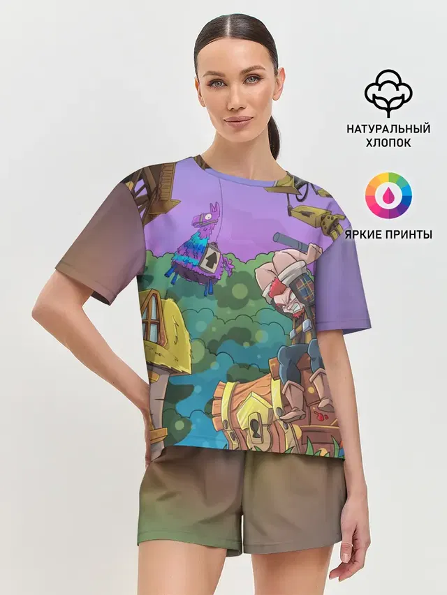 Женская пижама с шортами