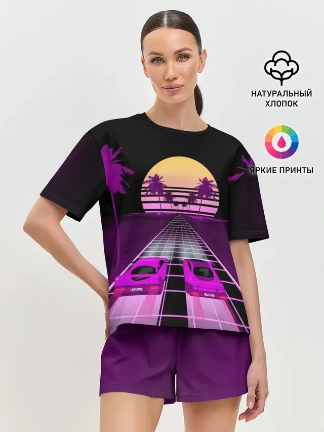 Женская пижама с шортами