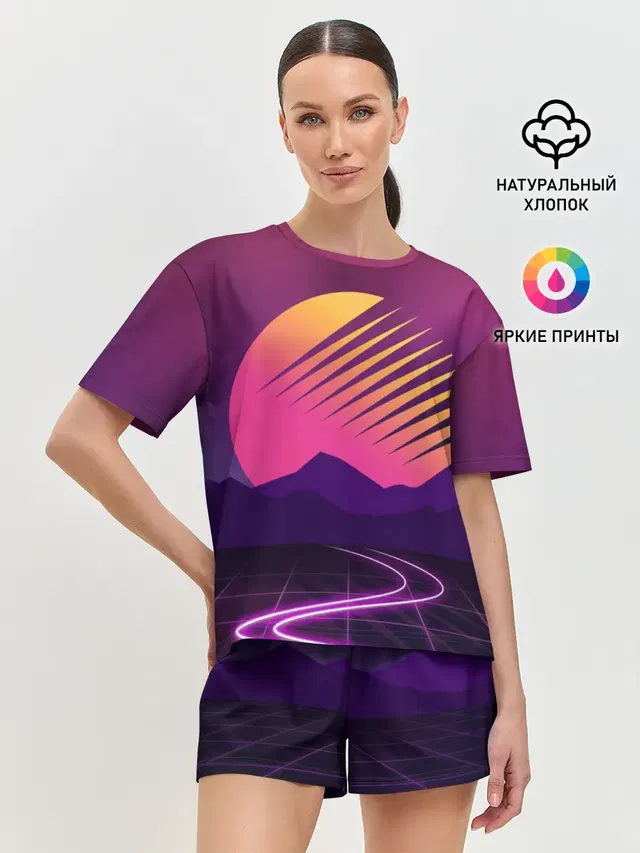 Женская пижама с шортами