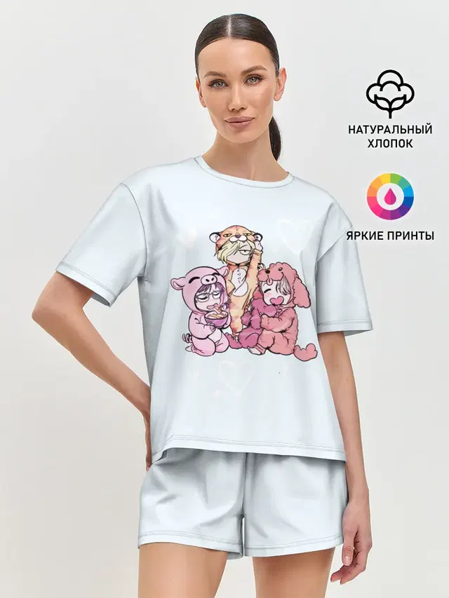 Женская пижама с шортами