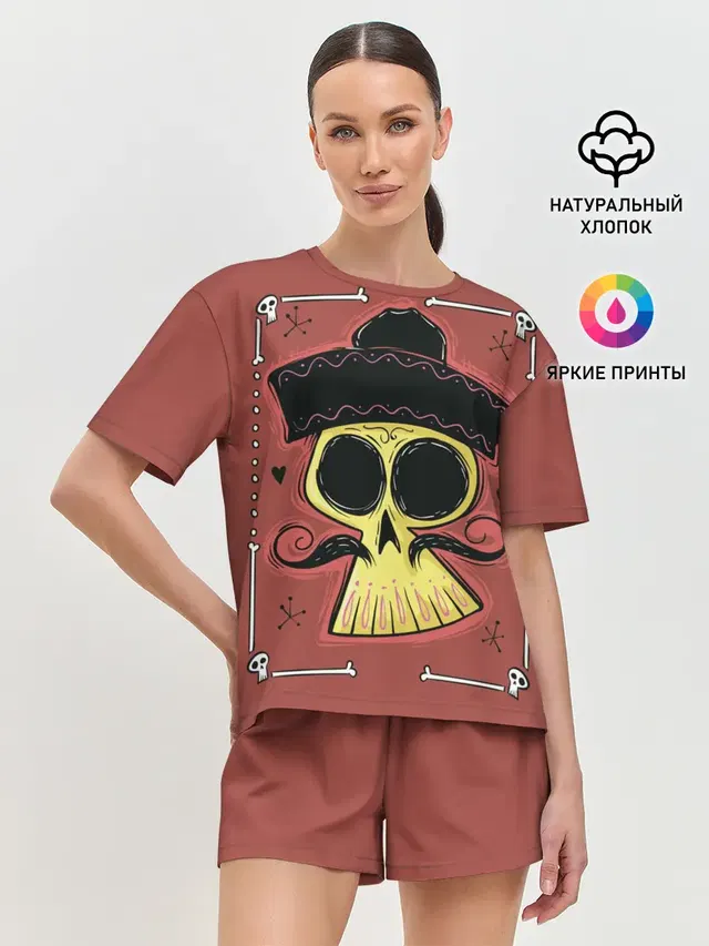 Женская пижама с шортами