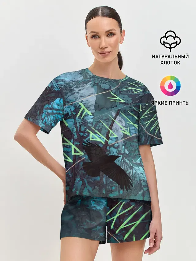 Женская пижама с шортами
