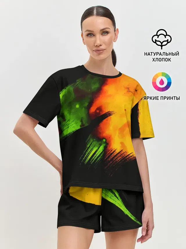 Женская пижама с шортами